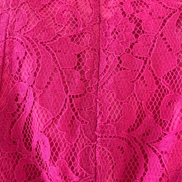 Popsicle Pink Lace Dress - Picture 3 of 4